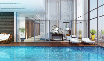 bể bơi Sky Villa The Sapphire Residence Hạ Long